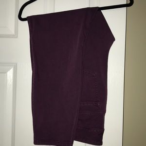 Maroon skinny jeans